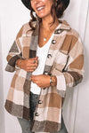 Nikkimoda Sheila Lapel Buttons Plaid Outwear