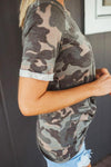 Nikkimoda Camo Short Sleeve Casual Basic Shirt