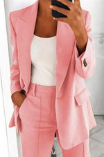 Nikkimoda Lapel One Button Solid Slim Blazer