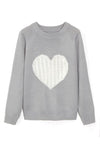 NM Chic Women Love Heart Knitting Sweaters
