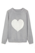 NM Chic Women Love Heart Knitting Sweaters