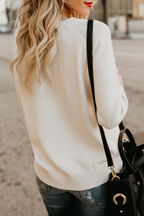 NM Chic Women Love Heart Knitting Sweaters