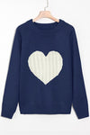 NM Chic Women Love Heart Knitting Sweaters