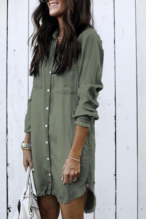 Sexy denim shirt dress sale