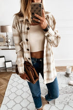 Nikkimoda Classic Button Down Boyfriend Plaid Shirts