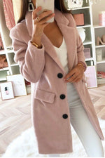 Nikkimoda Notched Lapel Single Breasted Overcoat
