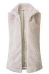 Nikkimoda Caitlin Fleece Solid Zipper Waistcoat