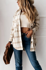 Nikkimoda Classic Button Down Boyfriend Plaid Shirts