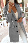 Nikkimoda Notched Lapel Single Breasted Overcoat