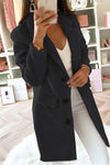 Nikkimoda Notched Lapel Single Breasted Overcoat