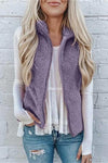 Nikkimoda Caitlin Fleece Solid Zipper Waistcoat