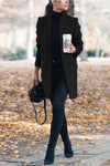 Nikkimoda Ellen Stand Collar Open Front Coat