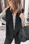 Nikkimoda Open Front Faux Fur Fleece Jacket Vest