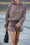 Nikkimoda Elastic Waisted Hoodies and Shorts Tracksuit Sets